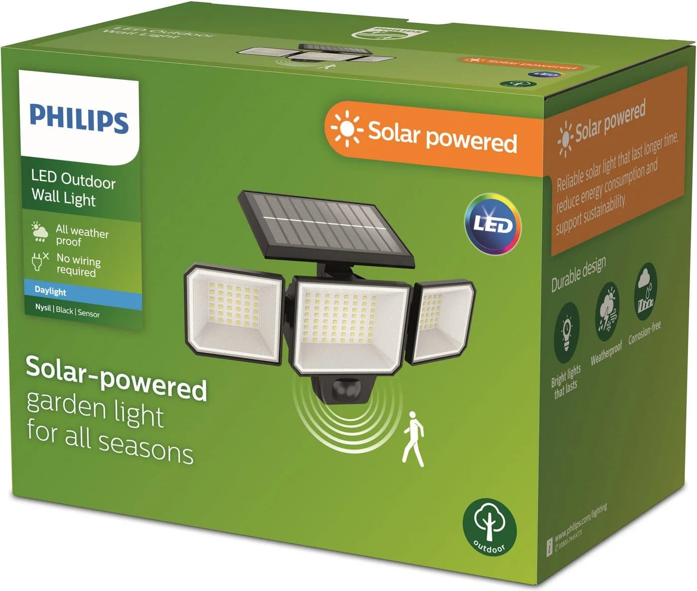 Philips Solarleuchte Schwarz Kunststoff - Bild 4