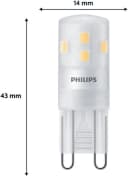 Philips LED-Stiftsockellampe G9 1,9W 220lm 2700K matt 6er Bild 5