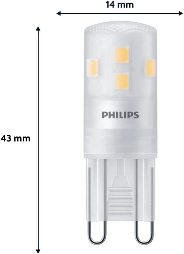 Philips LED-Stiftsockellampe G9 1,9W 220lm 2700K matt 6er - Bild 5