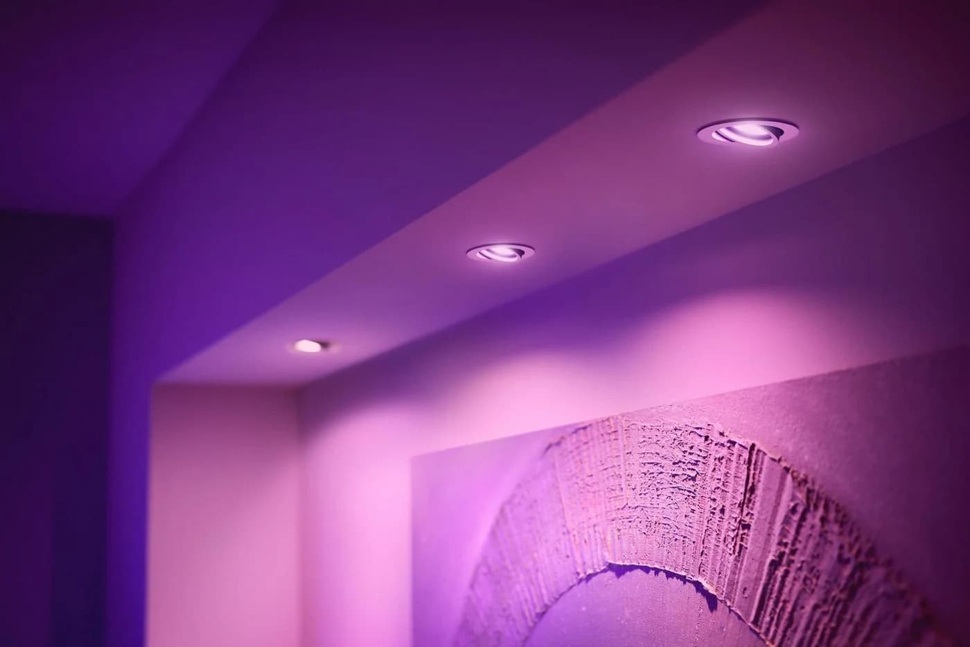 Philips Hue LED Einbauleuchte White & Color Ambiance Centura Einbauspot 3er Pack rund