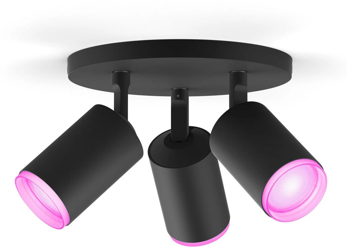 Philips Hue Fugato 3er Deckenspot LED Schwarz White & Color Ambiance - Bild 2