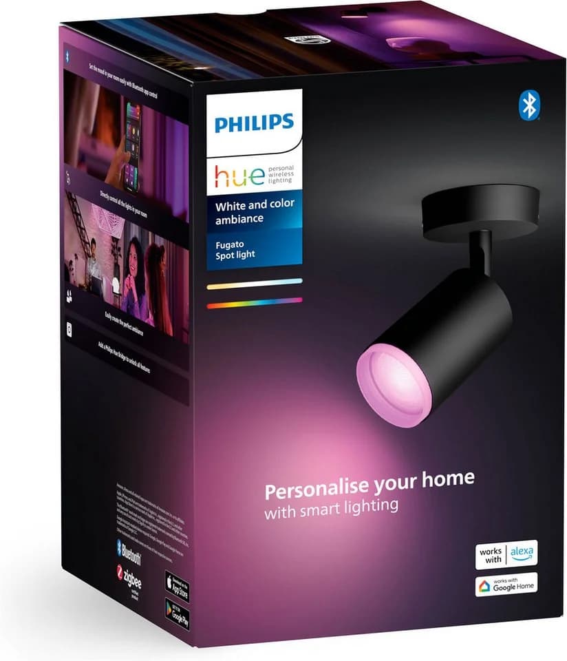 Philips Hue Fugato LED Deckenspot Schwarz White & Color Ambiance - Bild 4