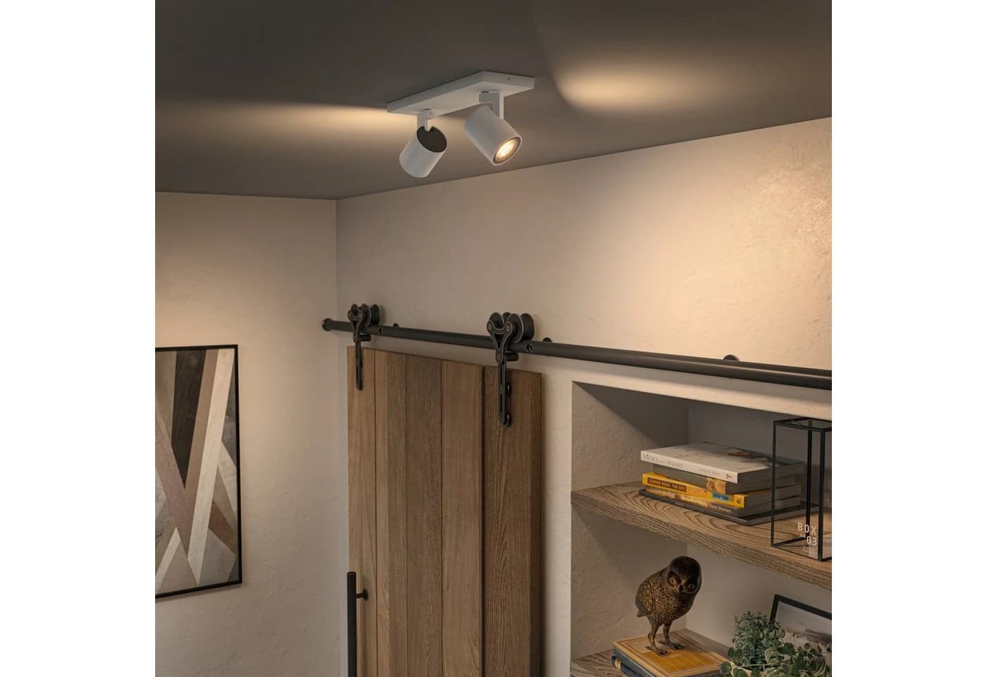 Philips Hue Runner LED-Spot, 2-fl., Dimmschalter, weiß