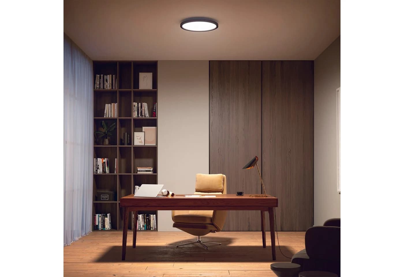 Philips Hue LED Panel White Ambiance Aurelle Panel rund, Abschaltautomatik, Bluetooth, CCT - über Fernbedienung, Dimmfunktion, Farbsteuerung, Leuchtdauer einstellbar, Memoryfunktion, Nachtlichtfunktion, Smart Home, Timerfunktion, dimmbar über Fernbedienung, erweiterbar, mehrere Helligkeitsstufen, LED fest integriert, warmweiß - kaltweiß