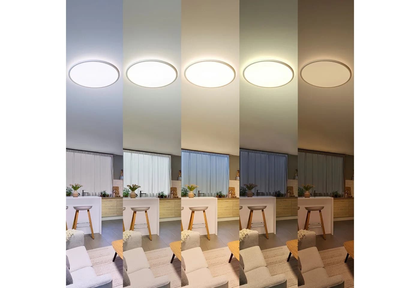 Philips LED Deckenleuchte Superslim All-in-one Schwarz CCT Dimmbar Fernbedienung - Bild 4