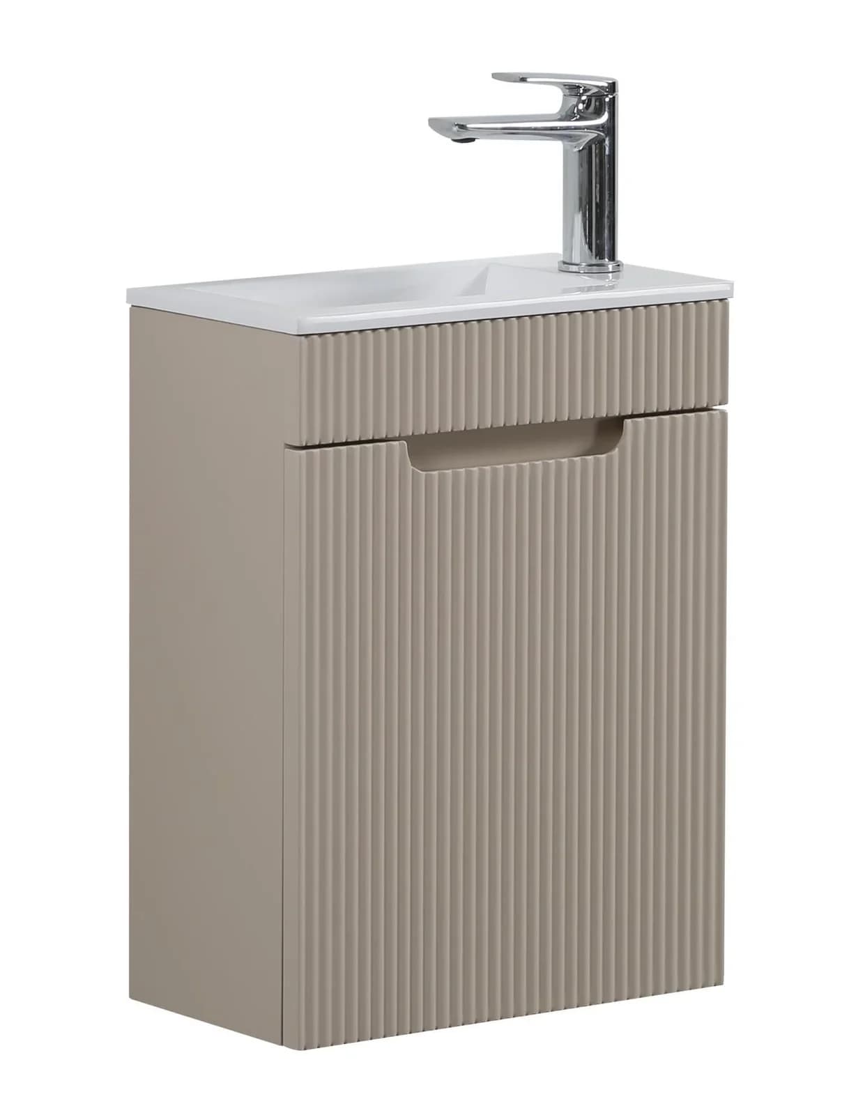 Badplaats Gäste-WC-Möbelset Thermis 2-teilig Cashmere