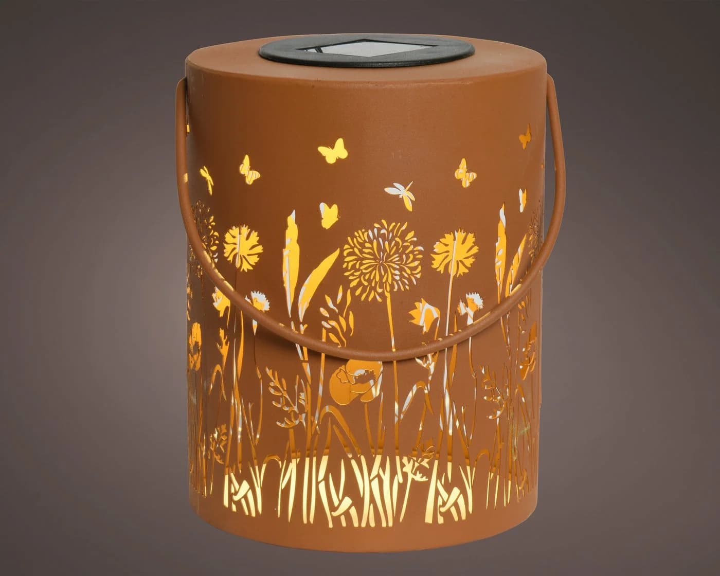 Lumineo LED Laterne Rostbraun 14x18cm - Bild 3
