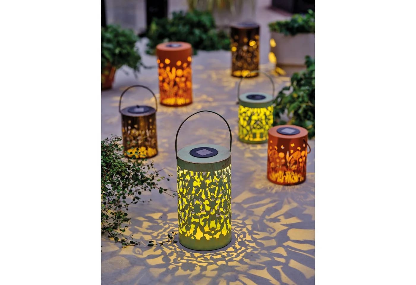 Lumineo LED Laterne Rostbraun 14x18cm - Bild 5