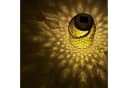 Lumineo LED Solarlaterne Warmweiß Glas Metall Jute Bild 4