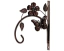 Decoris Wandhaken Blume & Schmetterling Eisen Kupfer Landhaus Bild 2