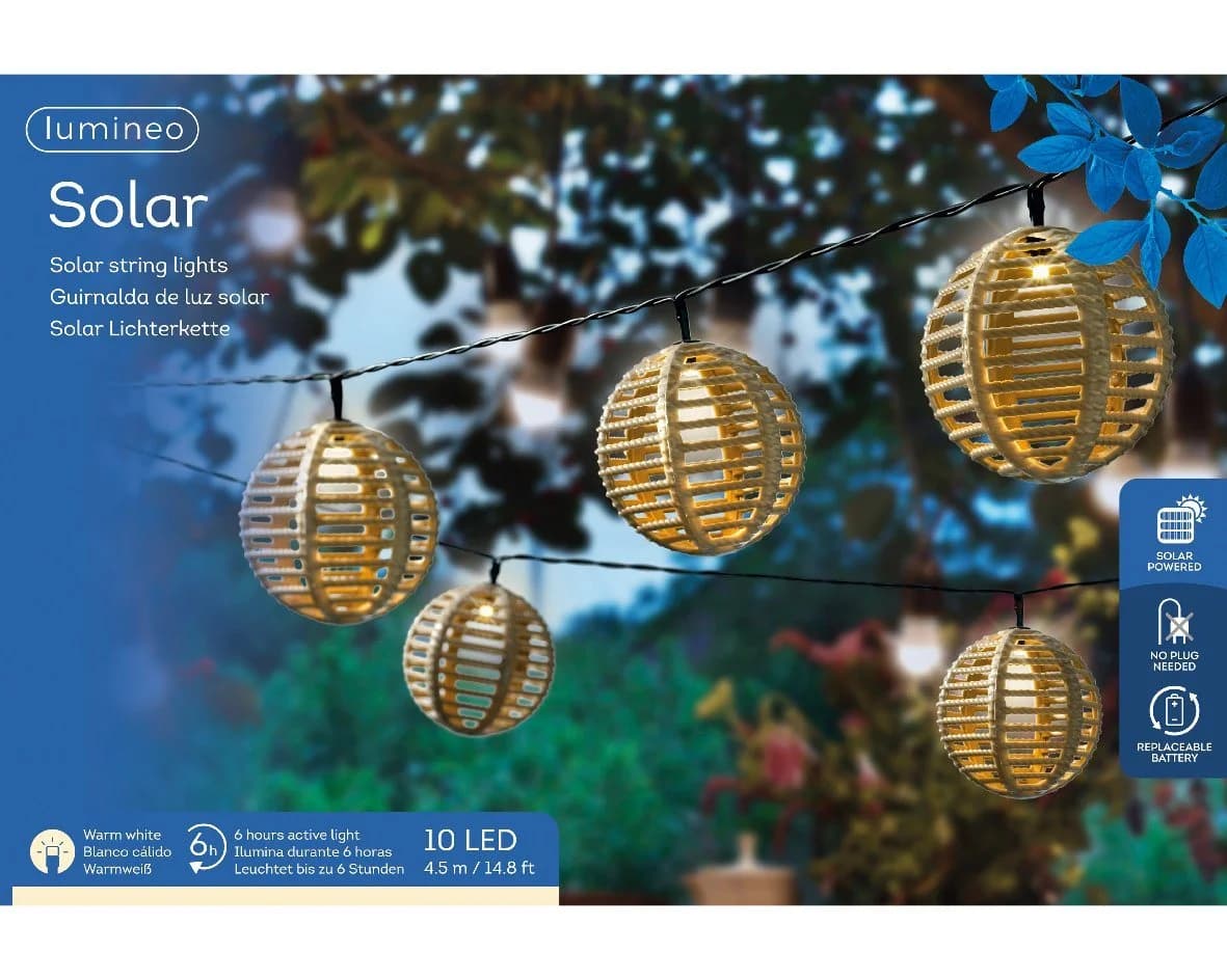 Lumineo LED-Girlande Outdoor 4,5m Warmweiß - Bild 3