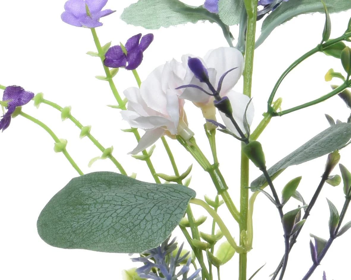 Decoris Kunstblumen Girlande Wildblumen 180cm Lila Violett