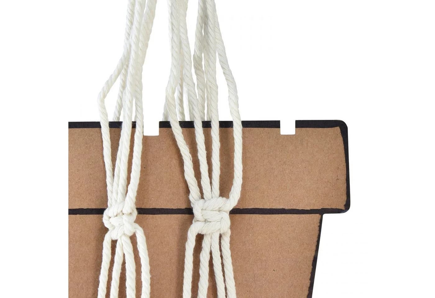 Kaemingk Blumenampel Makramee Creme Boho-Stil - Bild 3