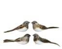 Decoris Season Decorations Vogel Deko Figuren mit Federn auf Clip 2er Set Bild 2