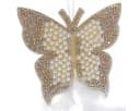 Kaemingk Filzschmetterling Anhänger Dekoaccessoire mit Perlen & Pailletten Bild 4