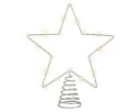 Lumineo LED Christbaumspitze Stern 27cm Metall Silber Warmweiß Bild 2
