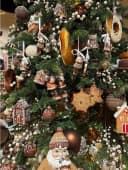 Kaemingk Weihnachtsbaumkugel Glas 8cm 6er Pack Braun Bild 3