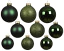 Kaemingk Weihnachtsbaumkugeln Glas 5-7cm 21er Set Piniengrün Bild 1