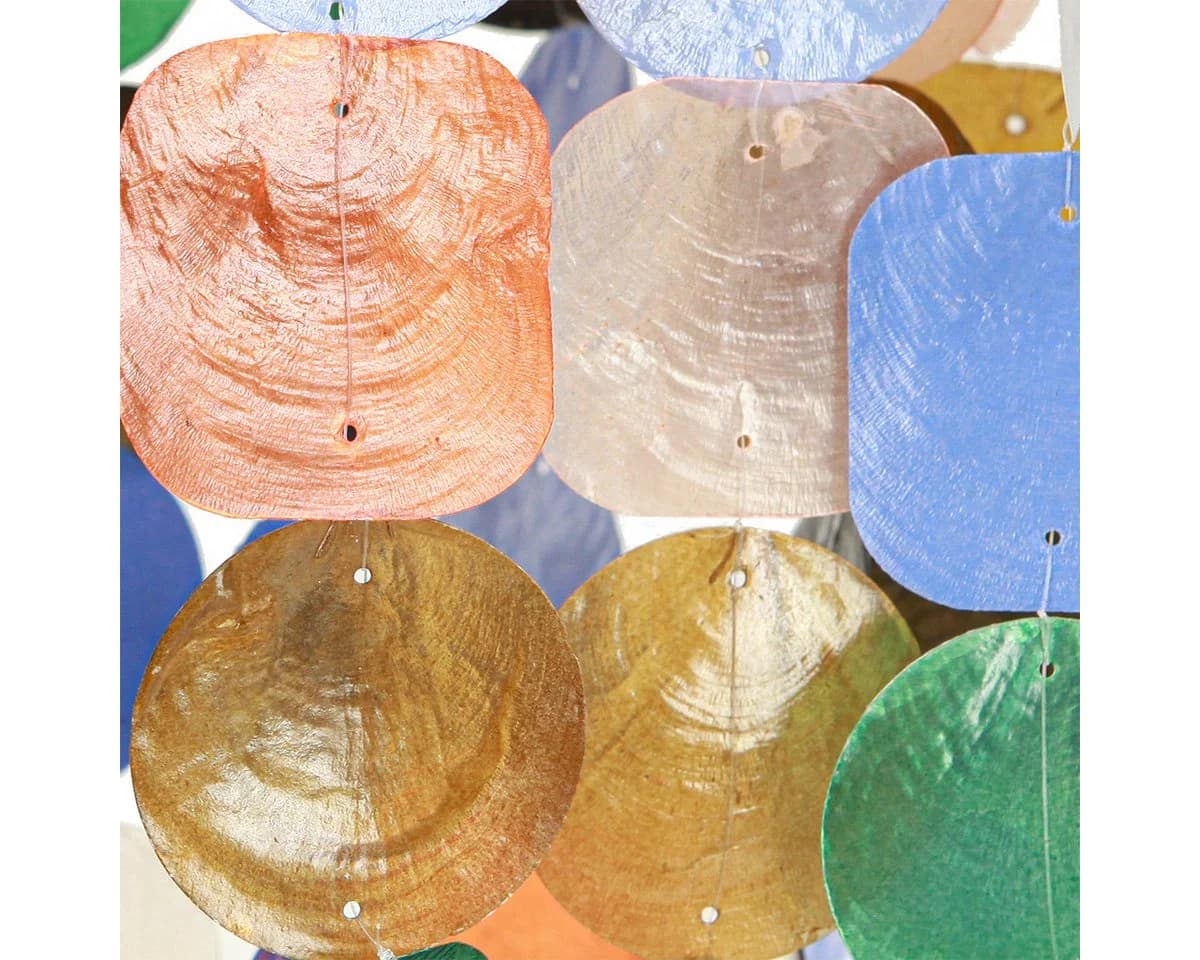 Kaemingk Capiz Muschel Windspiel Hänger 55cm Nautisches Deko-Element