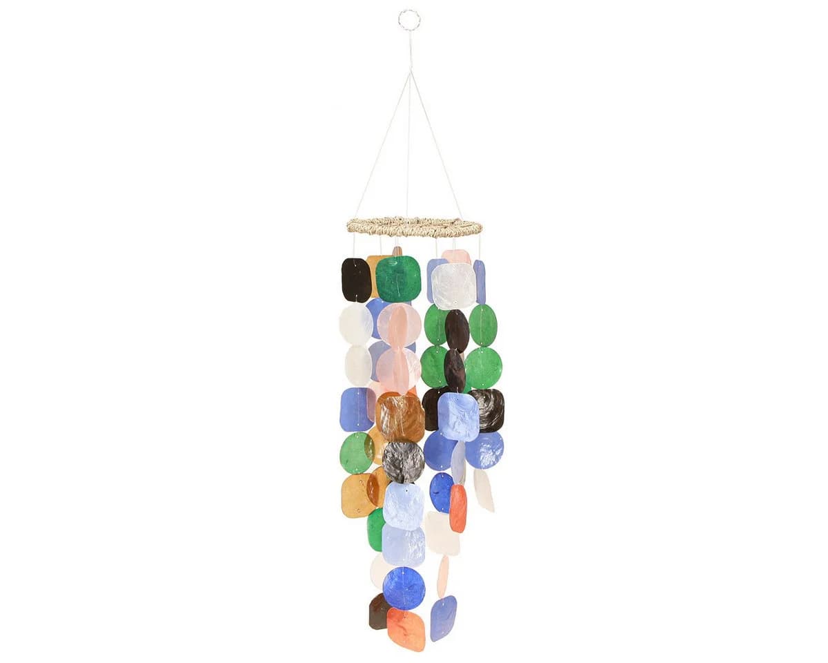 Kaemingk Capiz Muschel Windspiel Hänger 55cm Nautisches Deko-Element - Bild 3