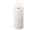 Lumineo LED-Kerze 5x12cm mit Timer Wachs Weiß Bild 2