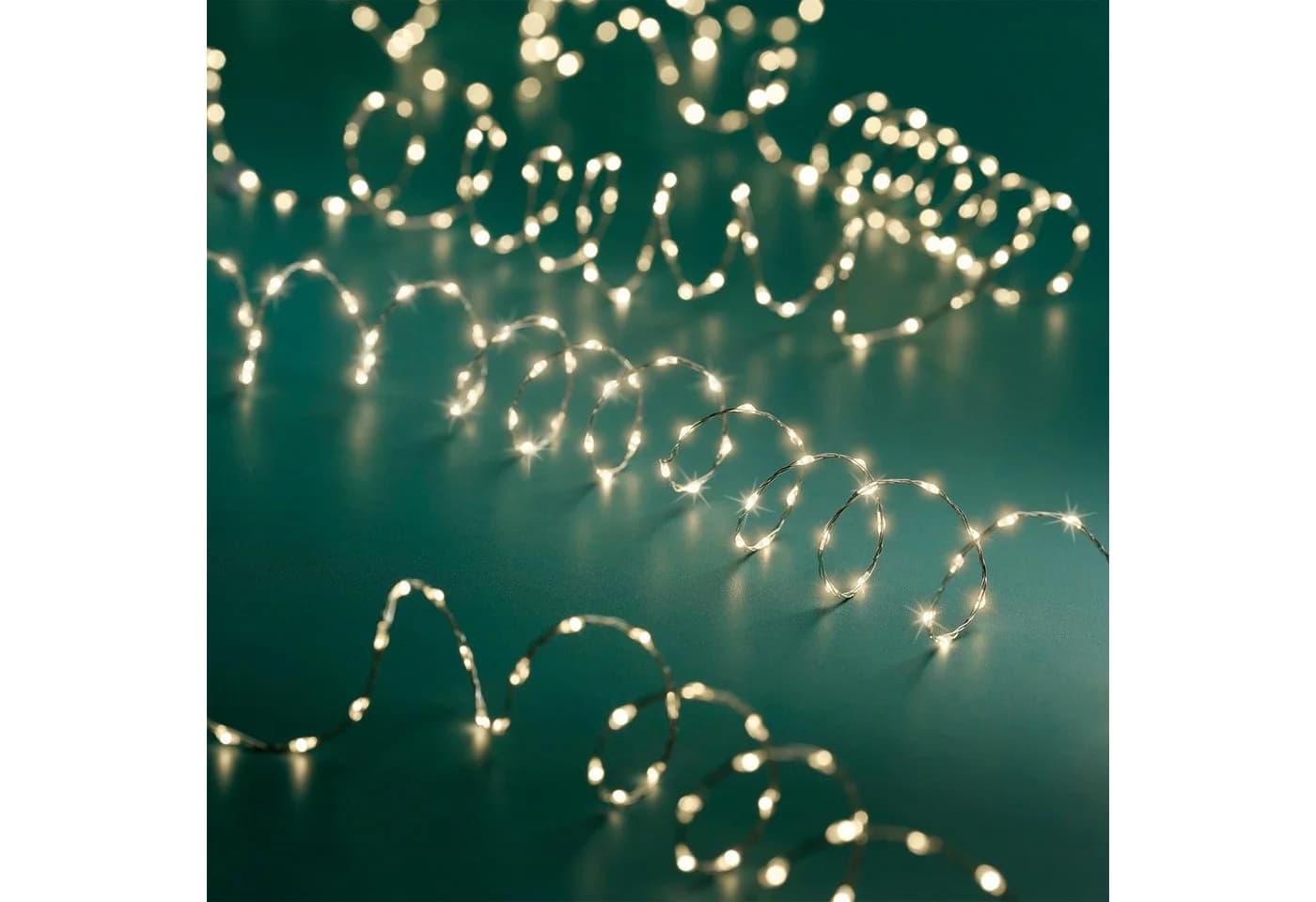 Lumineo LED-Lichterkette STRING LIGHTS TWINKLE 756 LED 12 m, warm weiß, Indoor/Outdoor, 8 Licht-Modi, 8h-Timer