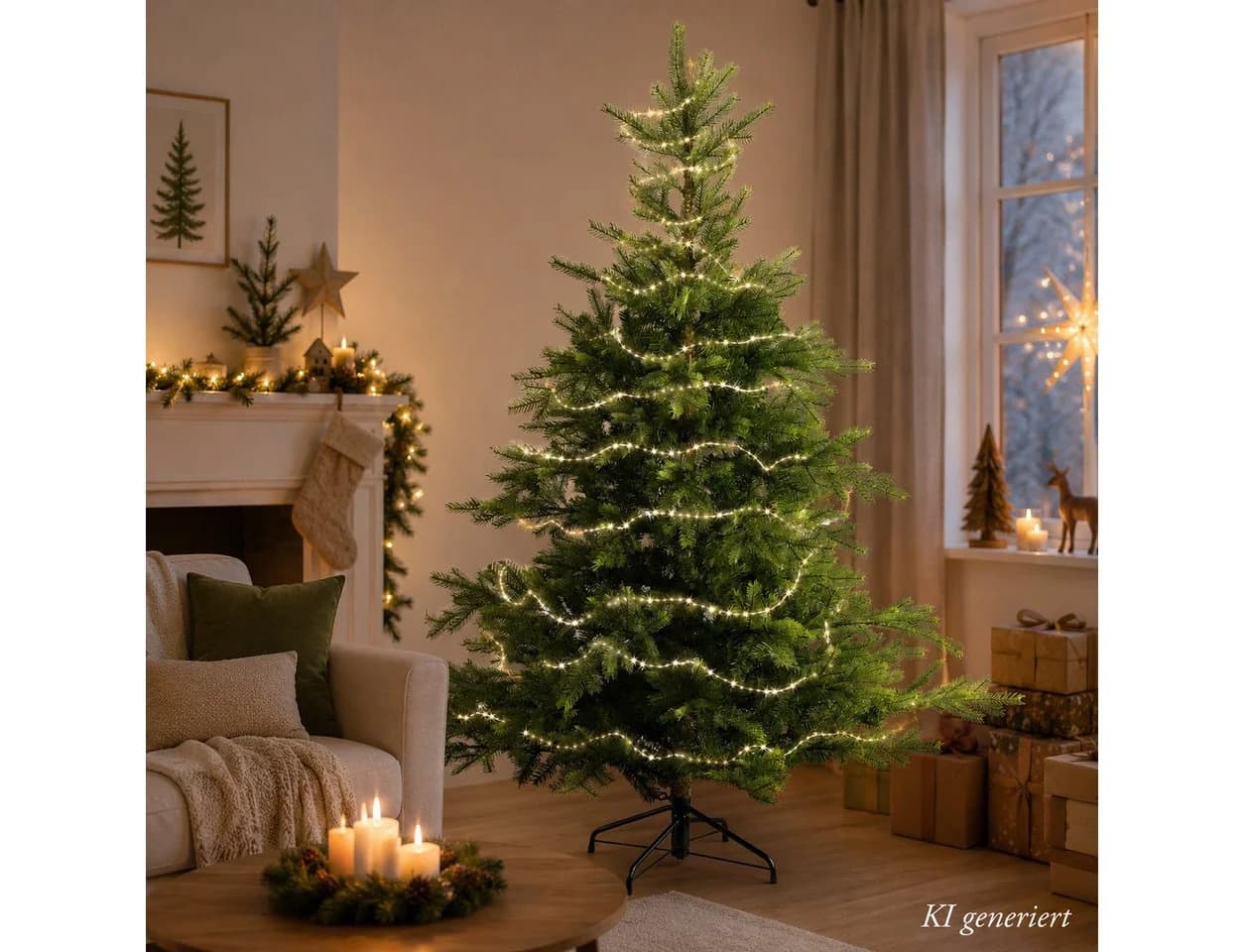 Lumineo LED-Lichterkette STRING LIGHTS TWINKLE 756 LED 12 m, warm weiß, Indoor/Outdoor, 8 Licht-Modi, 8h-Timer - Bild 3