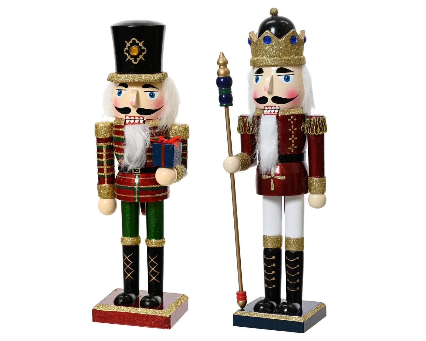 Kaemingk Nussknacker Figur 25cm Holz Vintage Deko