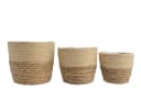 Kaemingk Blumentopf Set 3-tlg. Seegras Braun/Beige Bild 5