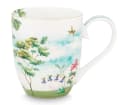 PiP Studio Becher Jolie Heron XL 0,45l Porzellan Weiß Bild 2