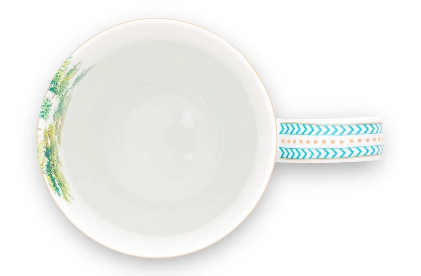 PiP Studio Becher Jolie Heron XL 0,45l Porzellan Weiß - Bild 3