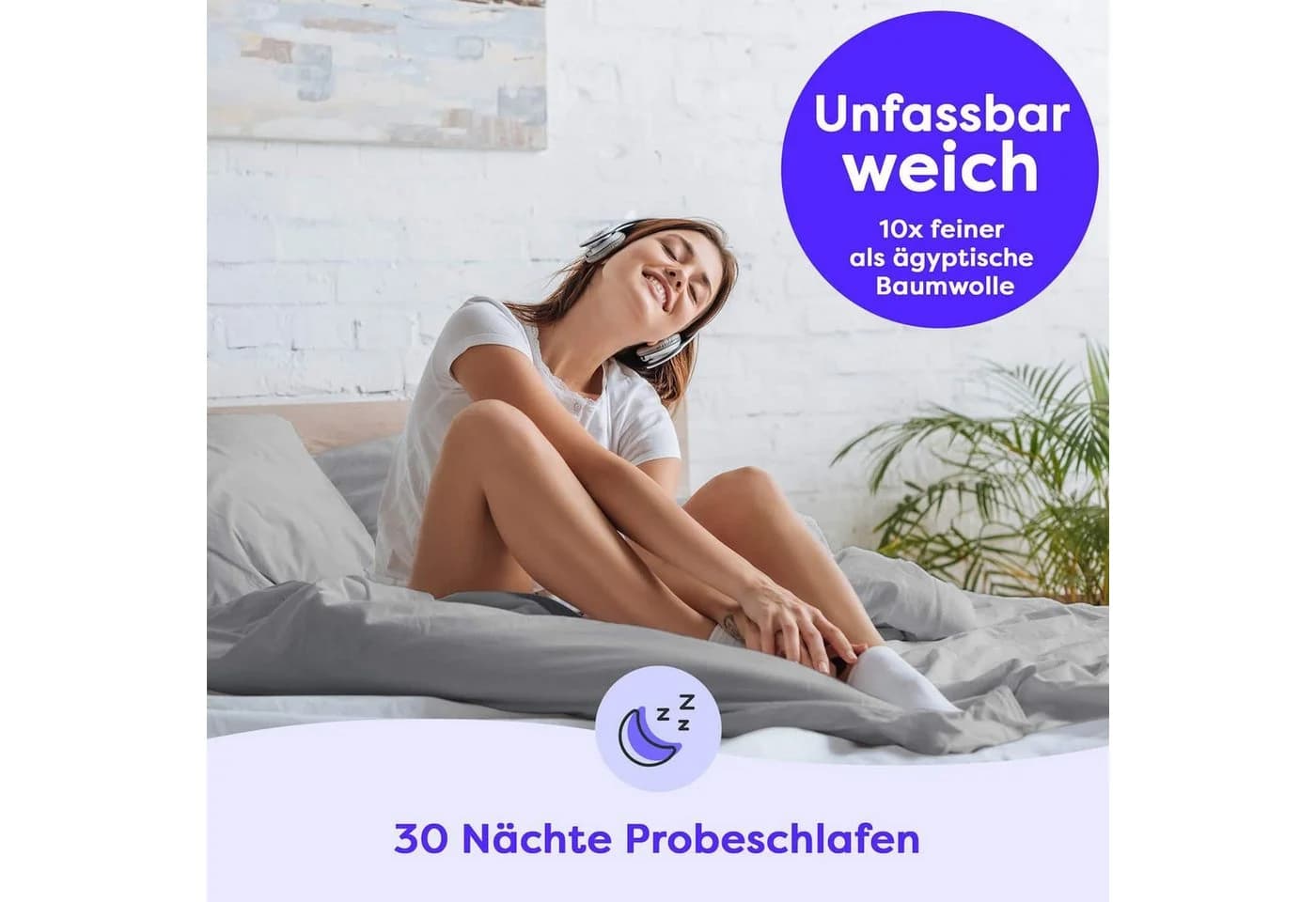 Wolkenfeld Kissenbezug Mikrofaser - Allergiker Kopfkissenbezug
