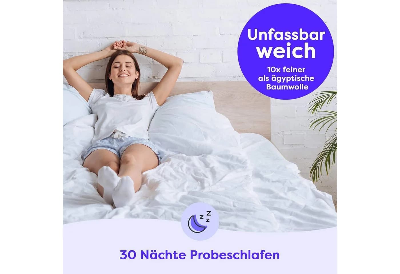 Wolkenfeld Mikrofaser Kissenbezug Weiß Allergikerfreundlich