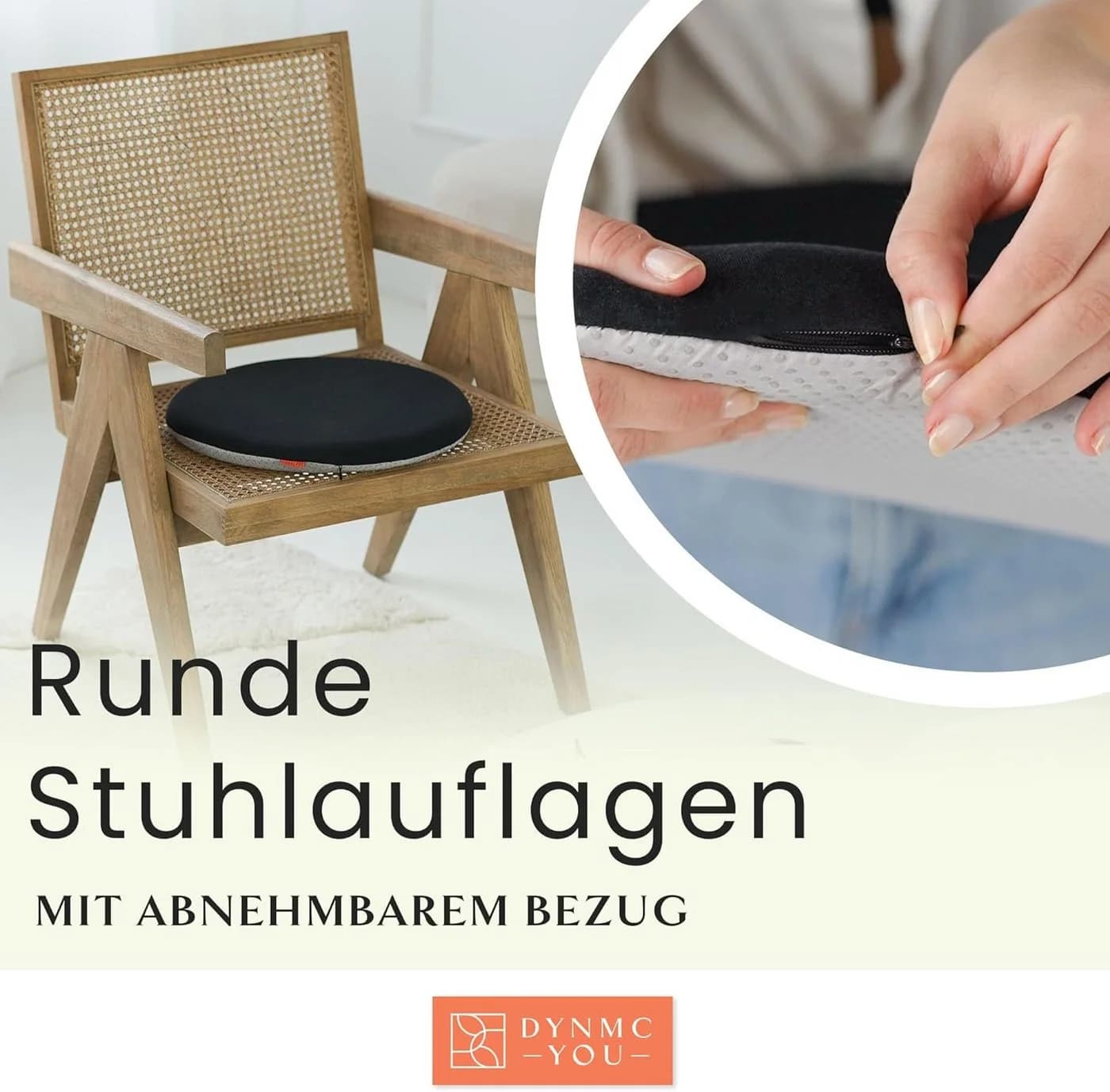 DYNMC you Sitzkissen Stuhl Schwarz Memory Schaumstoff