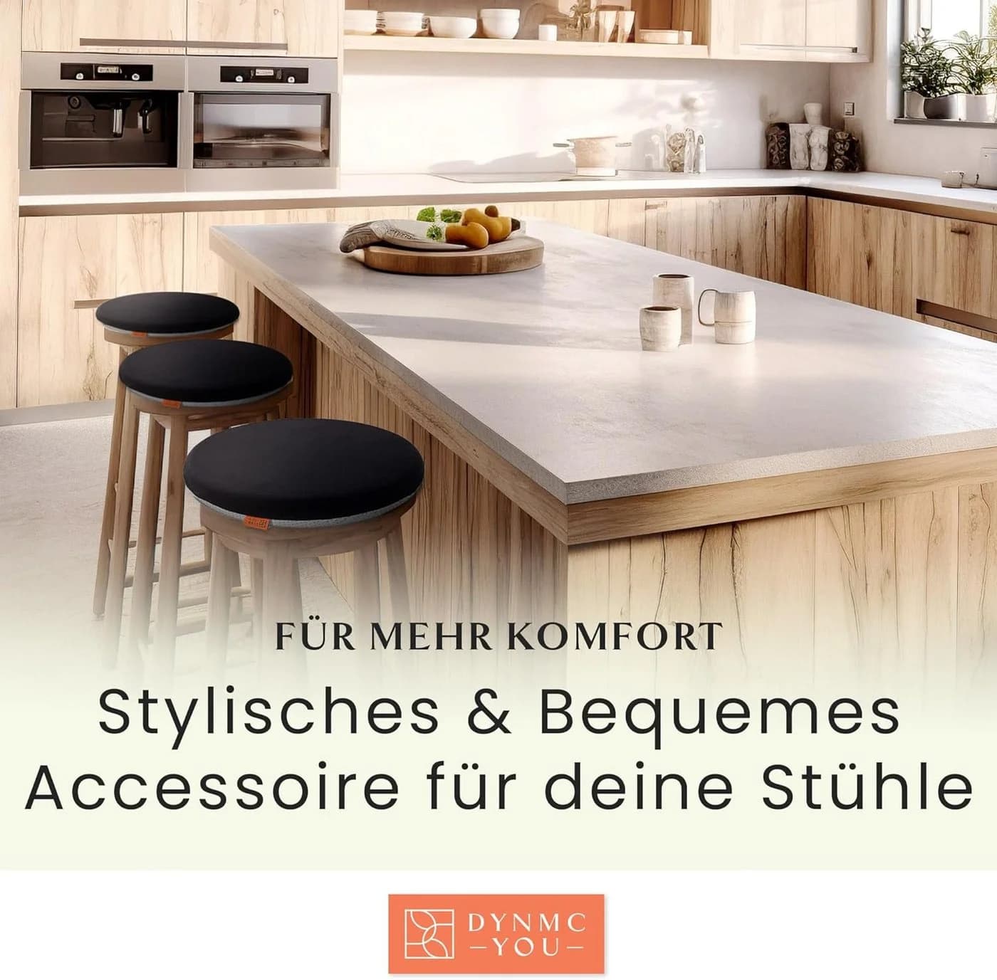 DYNMC you Sitzkissen Stuhl Schwarz Memory Schaumstoff - Bild 3