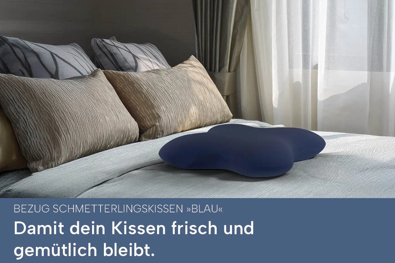 casimum Kissenbezug Blau Jersey Doppelpack 56x48 cm