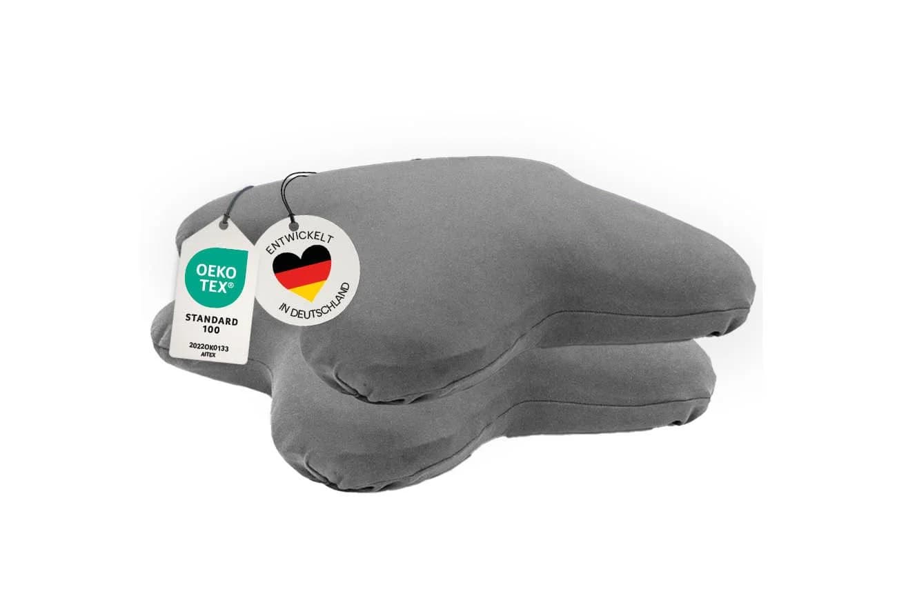 casimum Kissenbezug Grau Jersey Doppelpack für Schmetterlingskissen - Bild 3