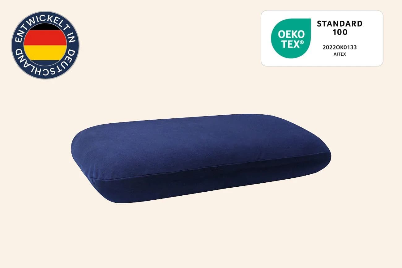 casimum Kissenbezug Nackenkissen COMFORT Blau 70x40 cm Doppelpack - Bild 3