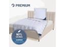casimum Daunenbettdecke PREMIUM 90% Daunen 100% Baumwolle Weiss Bild 1