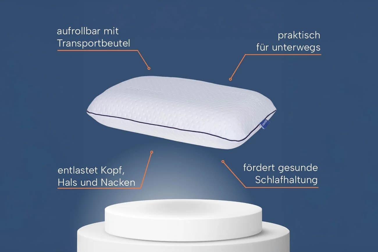 casimum Nackenstützkissen SUPER TRAVEL Memory Schaum Ergonomisch - Bild 5