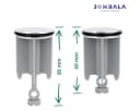 JOMBALA Premium Goods Abfluss-Stöpsel 40 mm Chrom mit Haarfangkette Bild 5