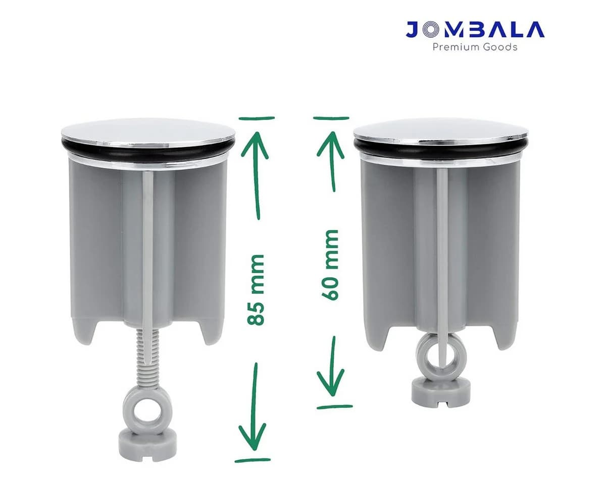 JOMBALA Premium Goods Abfluss-Stöpsel 40 mm Chrom mit Haarfangkette - Bild 5