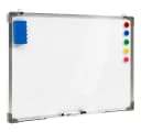 vidaXL Magnettafel Magnetisches Whiteboard Weiß Stahl Bild 1