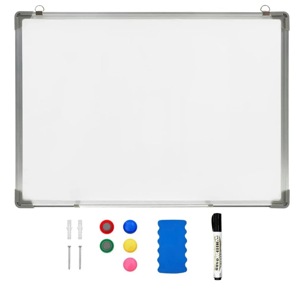 vidaXL Magnettafel Magnetisches Whiteboard Weiß Stahl - Bild 2