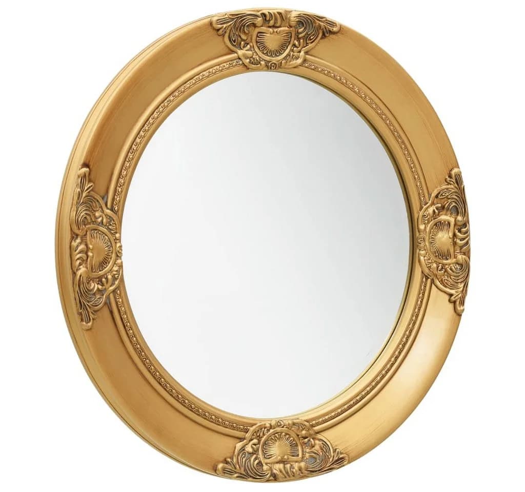 vidaXL Spiegel Wandspiegel im Barock-Stil 50 cm Golden
