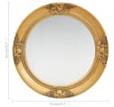 vidaXL Spiegel Wandspiegel im Barock-Stil 50 cm Golden Bild 5