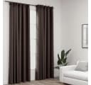 VidaXL Verdunkelungsvorhänge Leinenoptik 2 Stk. Taupe 140x245 cm Bild 1