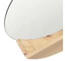vidaXL Wandspiegel Kiefer Massivholz 35 cm Rund Braun Bild 5