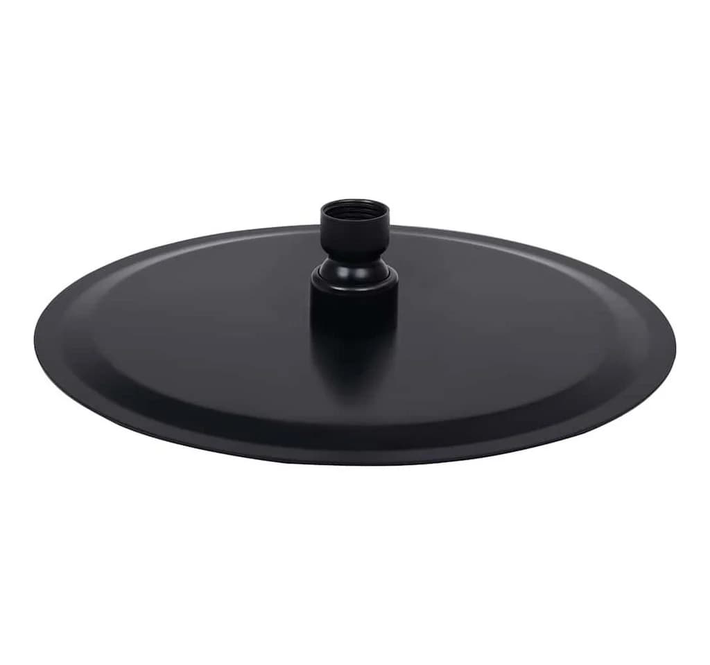 vidaXL Regenduschkopf 20 cm Schwarz Edelstahl mit Anti-Kalk-Düsen - Bild 4