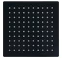 vidaXL Regenduschkopf Schwarz 20x20 cm Edelstahl Quadratisch Bild 1